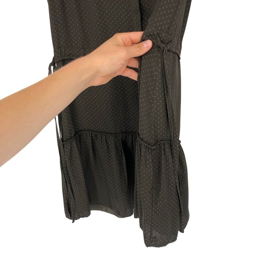 ALLSAINTS Lin Polka Dot Mini Dress Green Brown 0 - Picture 4 of 12
